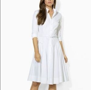 Black Label Ralph Lauren White A-line Dress